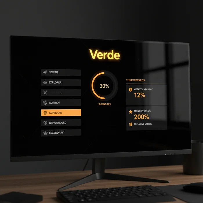 Verde bonus page — welcome package, wagering requirements and promo code